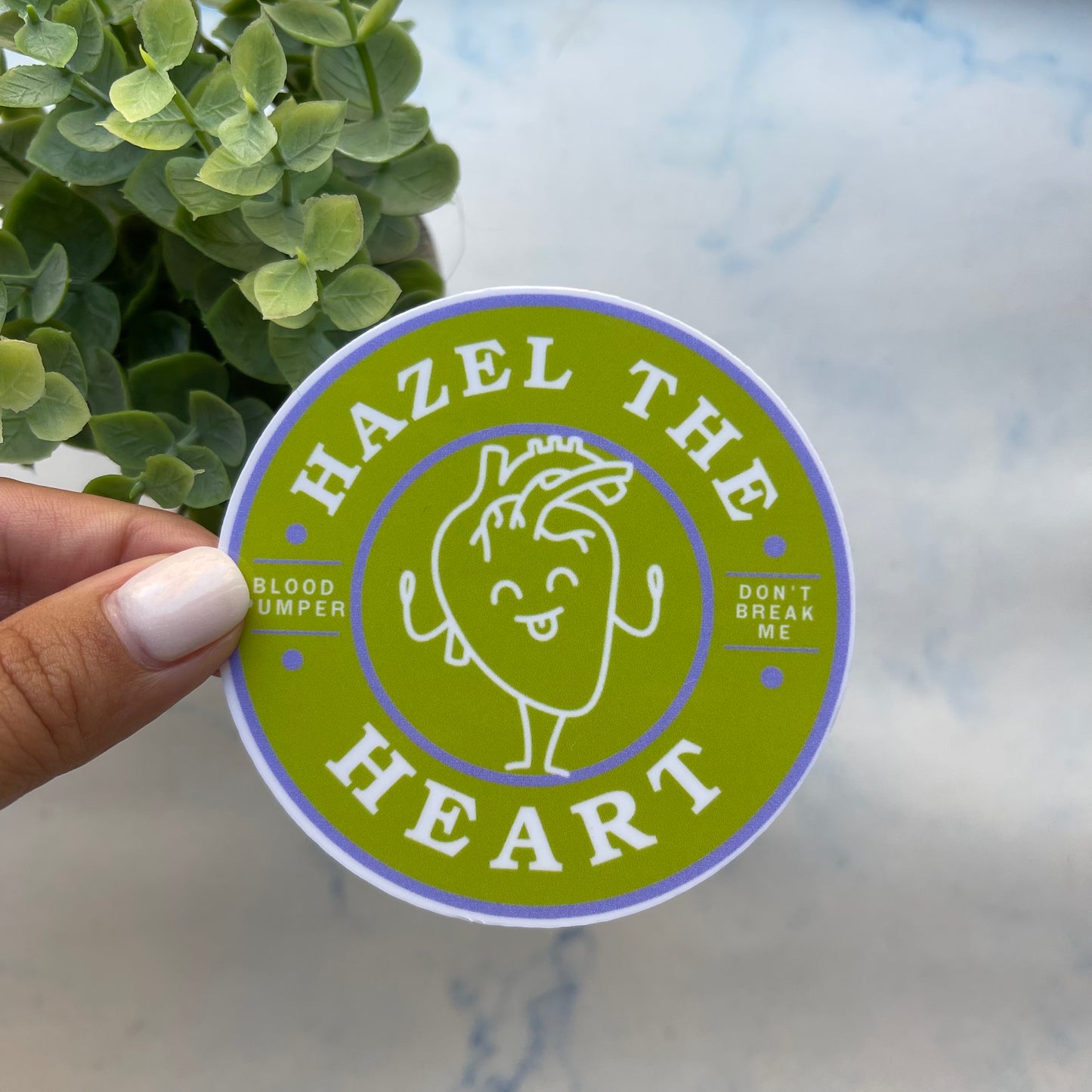 Hazel the Heart Sticker
