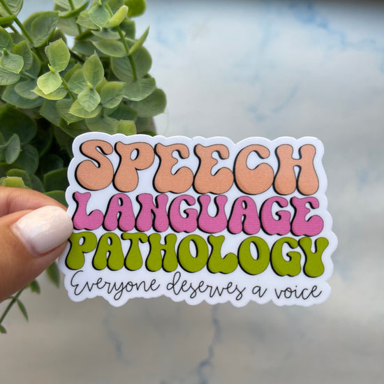 Speech Language Pathology EDAV Sticker