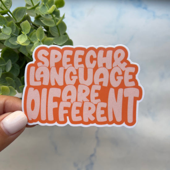 Speech and Language are Different Sticker