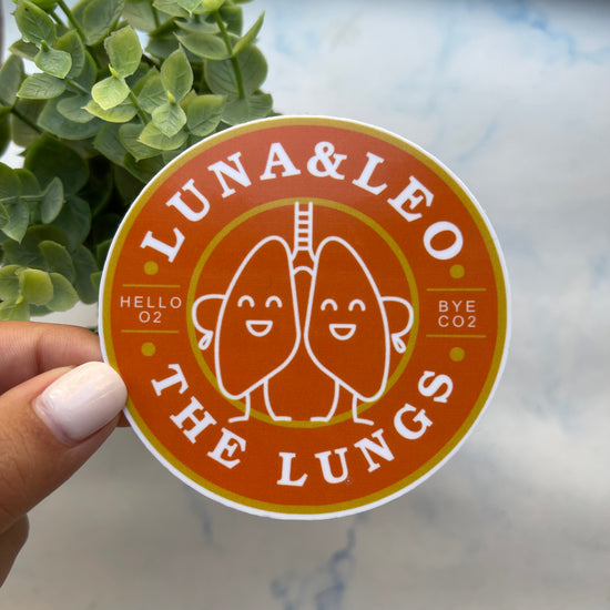 Load image into Gallery viewer, Luna and Leo The Lungs Sticker
