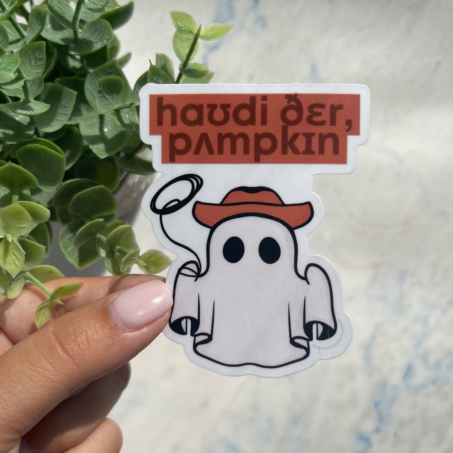 Load image into Gallery viewer, Howdy There Pumpkin (IPA) Sticker
