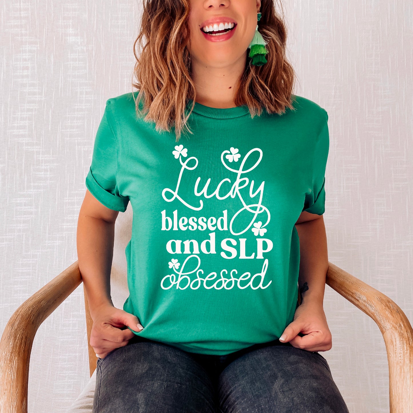 Lucky Blessed and SLP Obsessed Tee