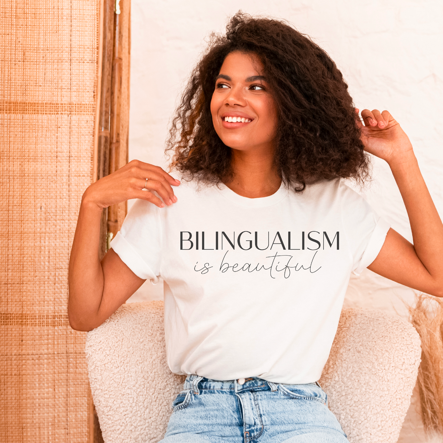Load image into Gallery viewer, Bilingualism is Beautiful Tee
