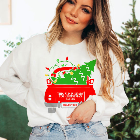 Load image into Gallery viewer, This SLP is Ready for Christmas Break Crewneck

