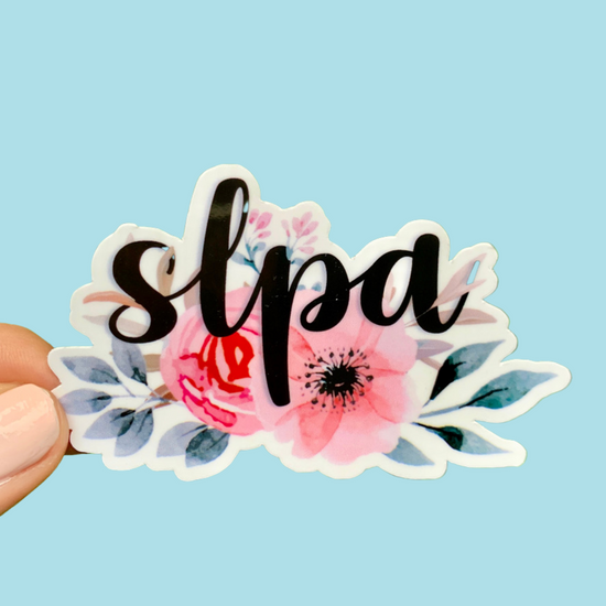 SLPA Floral Sticker