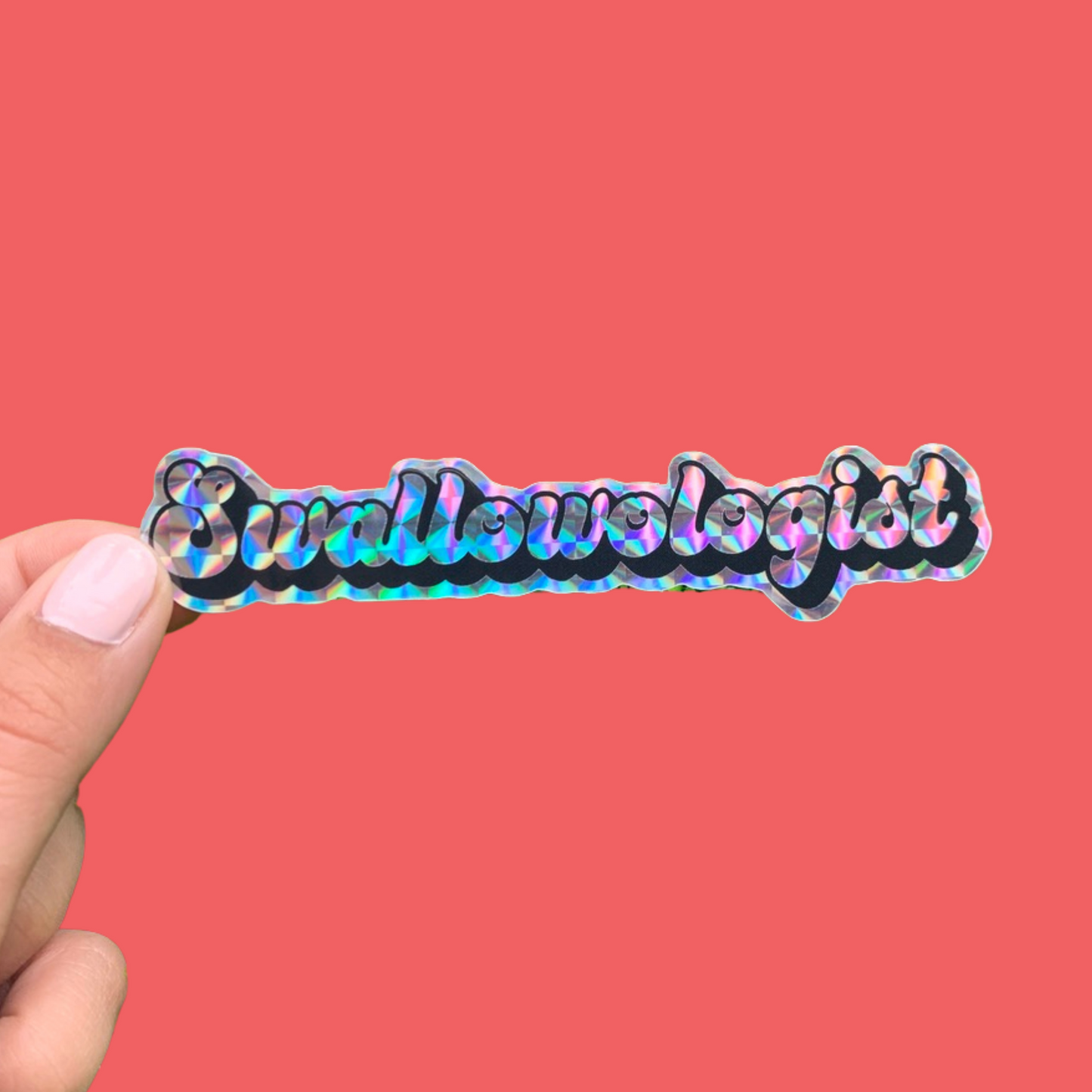 Load image into Gallery viewer, Swallowologist Holographic Sticker
