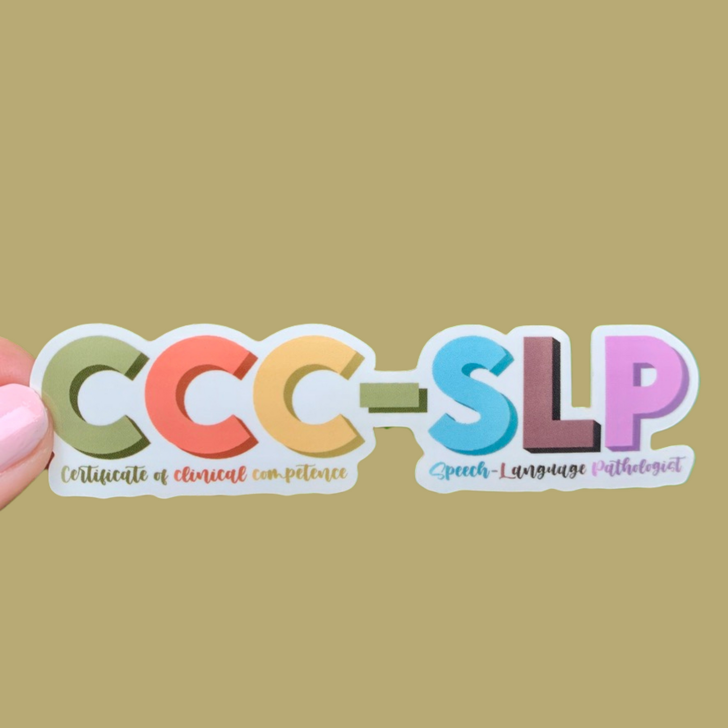 CCC-SLP Sticker