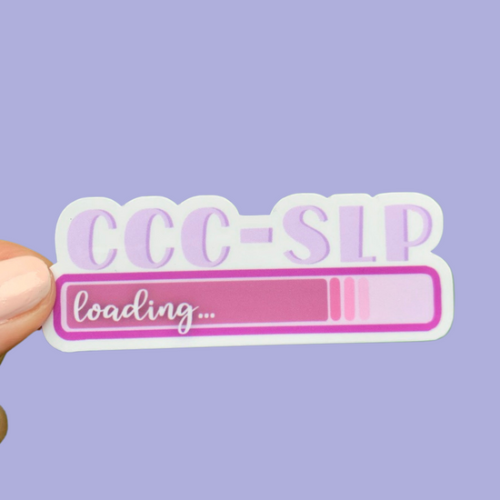 CCC-SLP Loading Sticker