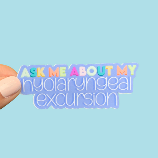 Hyolaryngeal Excursion Sticker