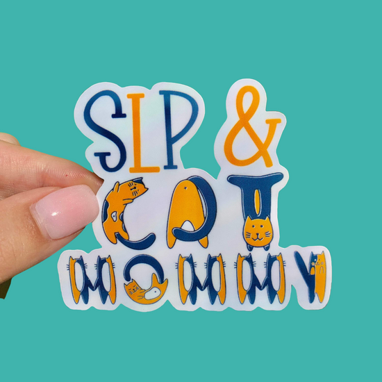 Cargar imagen en el visor de la galería, SLP and Cat Mom Sticker
