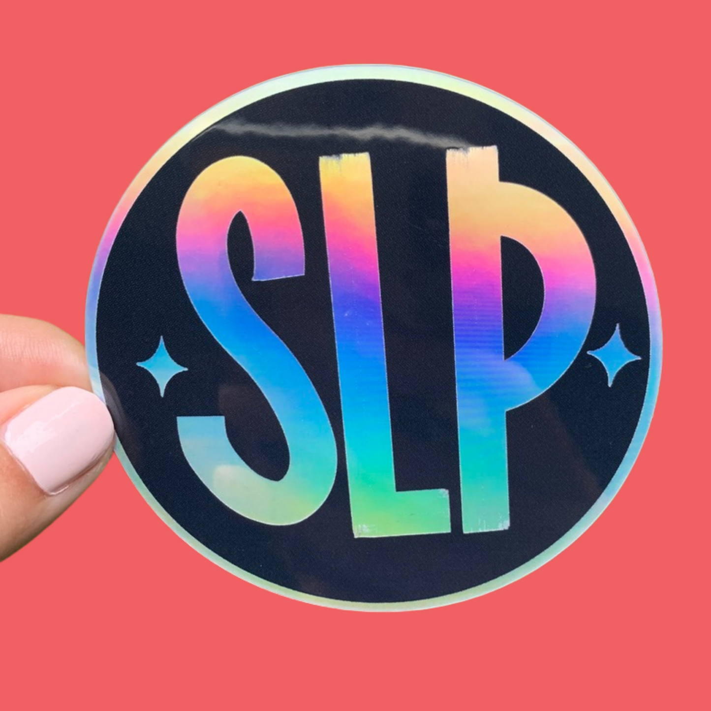 Load image into Gallery viewer, SLP Holographic Circle Sticker
