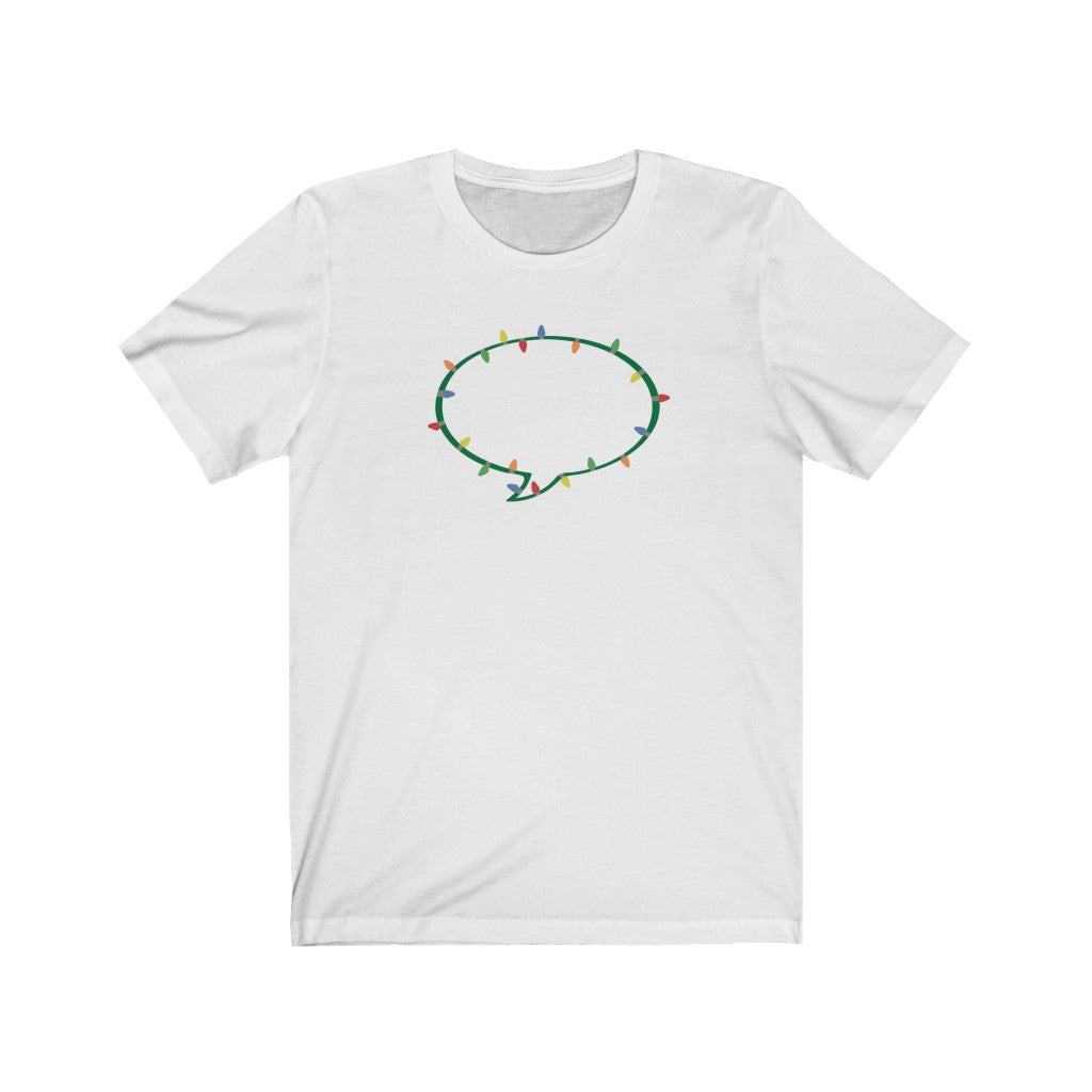 Christmas Lights Speech Bubble Tee