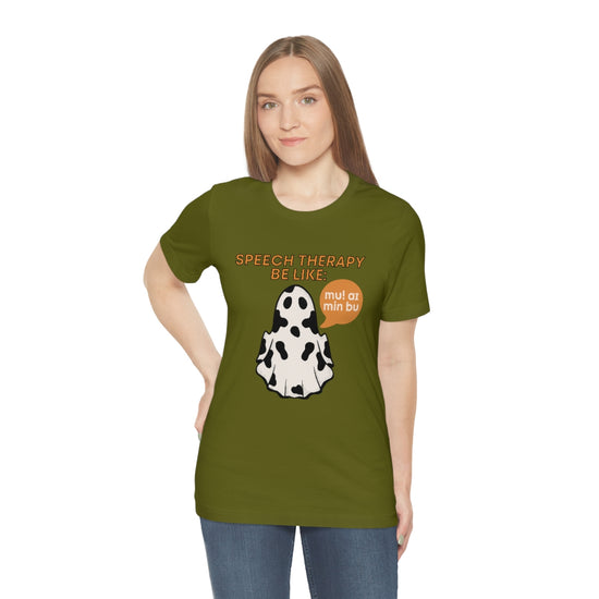 Load image into Gallery viewer, Speech Therapy Be Like: Moo I Mean Boo (IPA) Tee
