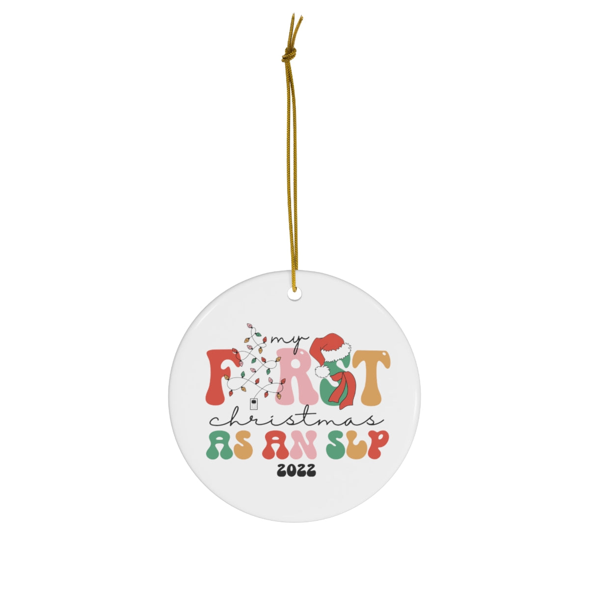 Load image into Gallery viewer, My First Christmas as an SLP Ornament
