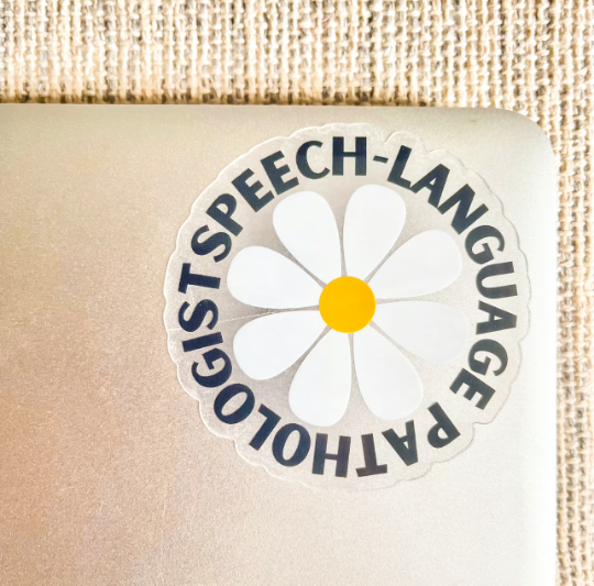 Speech Language Pathologist Clear Sticker