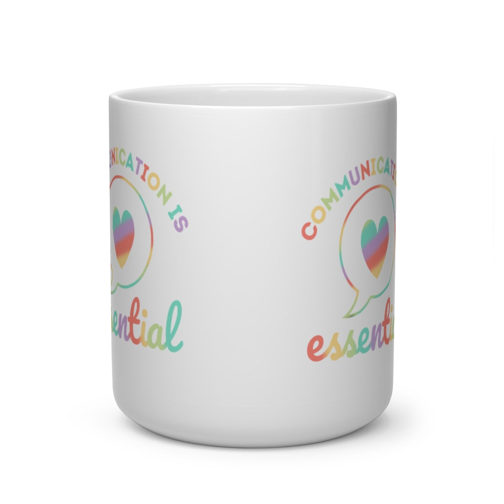 Load image into Gallery viewer, Communication is Essential Heart Handle Mug
