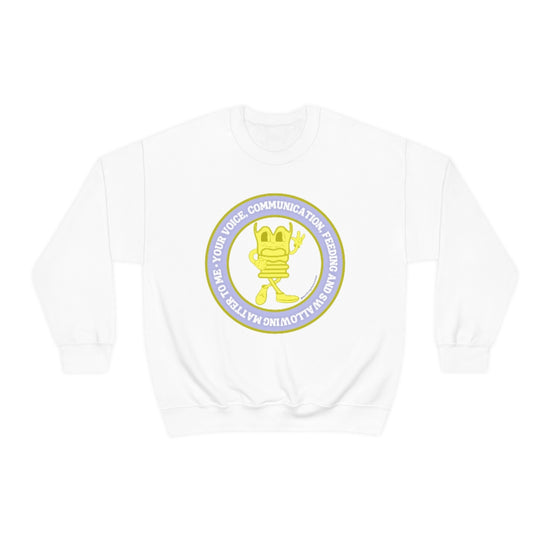 Load image into Gallery viewer, Your Voice, Communication, Feeding, and Swallowing Matter to Me Crewneck
