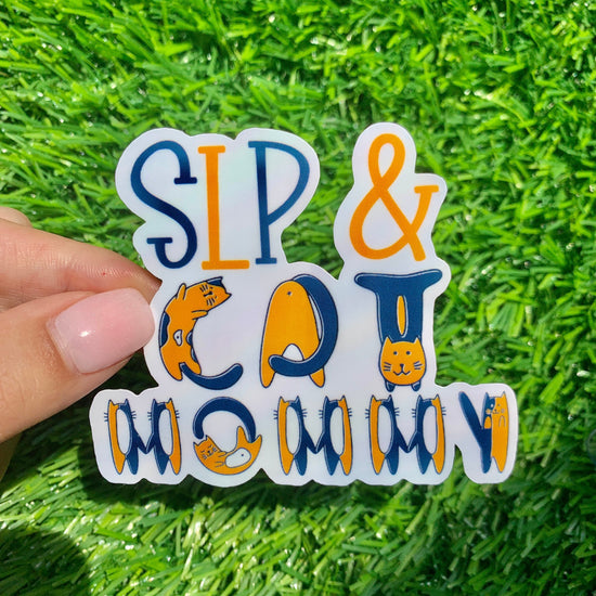 SLP and Cat Mom Sticker